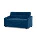 Red Barrel Studio® 53" Upholstered Sleeper Sofa Velvet, Wood in Blue | 30.85 H x 53 W x 36.5 D in | Wayfair 70C72095E20A4183BA4A00D3B9E9826B