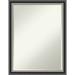 Red Barrel Studio® Vosdan Rectangle Wood Wall Mirror Wood in Black | 26.75 H x 20.75 W x 1 D in | Wayfair 9CA034D0A56D4D00A87BABD8AFF3EB39