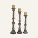 UMA Enterprises Wooden Candle Stand Set of 3 Wood in Brown | 24 H in | Wayfair 14343