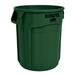 Rubbermaid FG263200DGRN 32 gallon Brute Trash Can - Plastic, Round, Food Rated, Dark Green