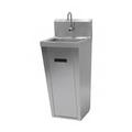 Advance Tabco 7-PS-91 Pedestal Commercial Touchless Hand Sink w/ 14"L x 10"W x 5"D Bowl, Electronic Faucet, Silver
