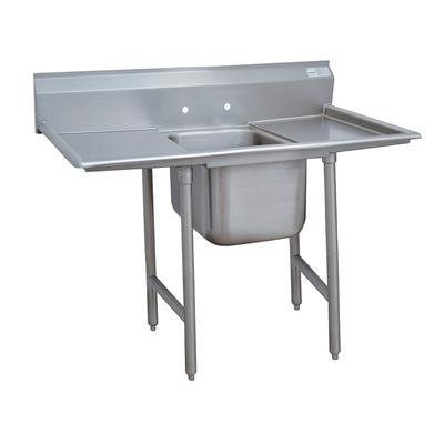 Advance Tabco 9-1-24-18RL 54" 1 Compartment Sink w/ 16"L x 20"W Bowl, 12" Deep, Stainless Steel