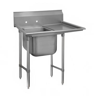 Advance Tabco 9-21-20-18RL 58" 1 Compartment Sink w/ 20"L x 20"W Bowl, 12" Deep, Stainless Steel