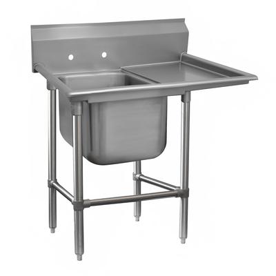 Advance Tabco 94-21-20-18R 44" 1 Compartment Sink w/ 20"L x 20"W Bowl, 14" Deep, Stainless Steel