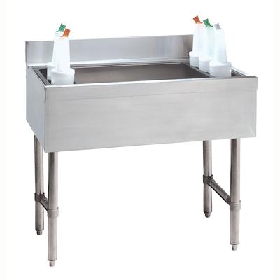 Advance Tabco CRI-12-24 24" Underbar Basics Cocktail Station w/ 77 lb Ice Bin, Stainless Steel, 77 lb Ice Capacity, Plastic Bottle Racks