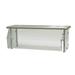 Advance Tabco DSG-15S-36 Sleek Shield 36" Multi-Use Sneeze Guard w/ Stainless Top Shelf - 15"D, Counter-Mount, Glass, Stainless Steel Top Shelf, 36" x 15" x 18", Clear