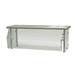 Advance Tabco DSG-18S-36 Sleek Shield 36" Multi-Use Sneeze Guard w/ Stainless Top Shelf - 18"D, Counter-Mount, Glass, Stainless Steel Top Shelf, 36" x 18" x 18", Clear