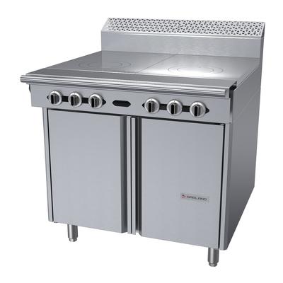 Garland C36-10S Cuisine 36" Commercial Gas Range w/ (2) Hot Tops & Storage Base, Natural Gas, Stainless Steel, Gas Type: NG