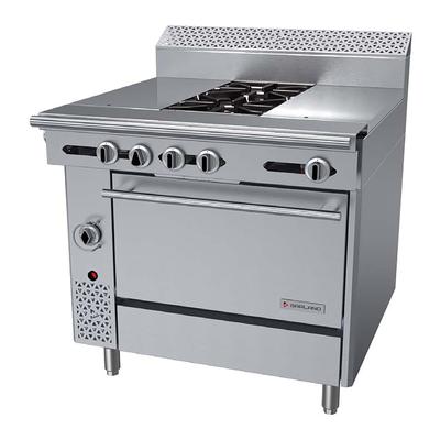 Garland C36-12R NG 36" 2 Burner Commercial Gas Range w/ (2) Hot Tops & Standard Oven, Natural Gas, Stainless Steel, Gas Type: NG