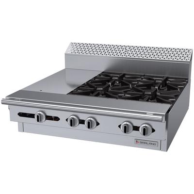 Garland C36-13M LP 36" 4 Burner Commercial Gas Range Top w/ (1) Hot Top - Modular, Liquid Propane, Stainless Steel, Gas Type: LP