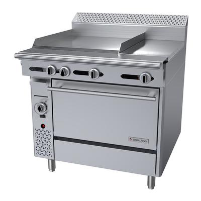 Garland C36-3-1C NG 36" Commercial Gas Range w/ Hot Top/Griddle & Convection Oven, Natural Gas, Stainless Steel, Gas Type: NG