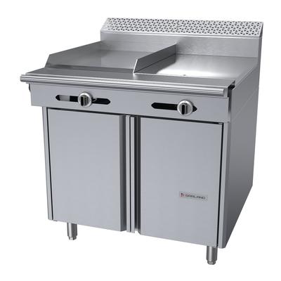 Garland C36-5S 36" Commercial Gas Range w/ Hot Top/Griddle & Storage Base, Liquid Propane, Stainless Steel, Gas Type: LP