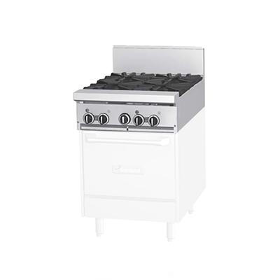 Garland GF24-2G12T 24" 2 Burner Commercial Gas Range w/ Griddle & Storage Base, Natural Gas, Stainless Steel, Gas Type: NG