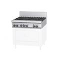 Garland GF36-6T 36" 6 Burner Commercial Gas Range w/ Storage Base, Natural Gas, Stainless Steel, Gas Type: NG