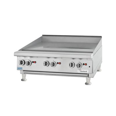 Garland GTGG48-GT48M 0002 NG 48" Gas Commercial Griddle w/ Thermostatic Controls - 1" Steel Plate, Natural Gas, Stainless Steel, Gas Type: NG