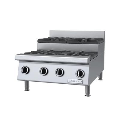 Garland GTOG24-SU4 LP 24" Gas Hotplate w/ 4 Burners & Manual Controls, Liquid Propane, Stainless Steel, Gas Type: LP