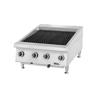 Garland UTBG24-NR24 NG 24" Countertop Charbroiler w/ Cast Iron Grates - Manual Controls, Natural Gas, Stainless Steel, Gas Type: NG