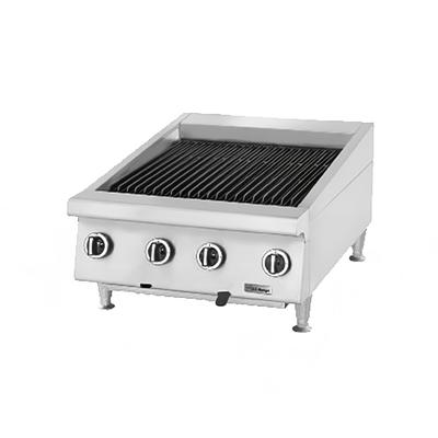 Garland UTBG48-AR48 LP 47 1/4" Countertop Charbroiler w/ Cast Iron Grates - Manual Controls, Liquid Propane, Stainless Steel, Gas Type: LP