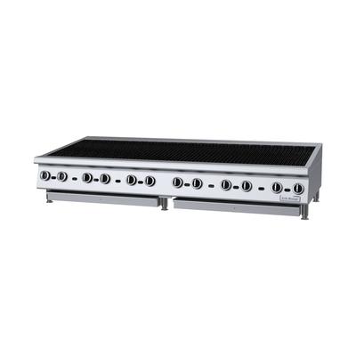 Garland UTBG72-NR72 NG 70 7/8" Countertop Charbroiler w/ Manual Control & Cast Iron Grates, Natural Gas, Stainless Steel, Gas Type: NG