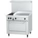 Garland X36-2G24R 36" 2 Burner Sunfire Commercial Gas Range w/ Griddle & Standard Oven, Liquid Propane, Stainless Steel, Gas Type: LP