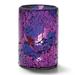 Hollowick 43017BP Crackle Lamp w/ Cylinder Style for HD26 & HD12, 3 1/8 x 4 1/2", Glass, Blue/Purple, Multi-Colored