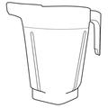 Vitamix Commercial 15896 1 1/2 gal Container For XL Blending System - No Lid, Plug, or Blade