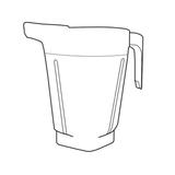 Vitamix Commercial 15896 1 1/2 gal Container For XL Blending System - No Lid, Plug, or Blade