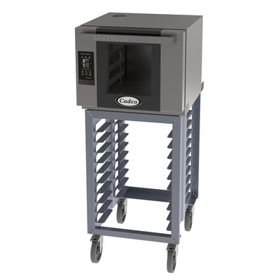 Cadco BLS-4HTD-1 Single Half Size Electric Commercial Convection Oven - 3.8kW, 208-240v/1ph, Stainless Steel