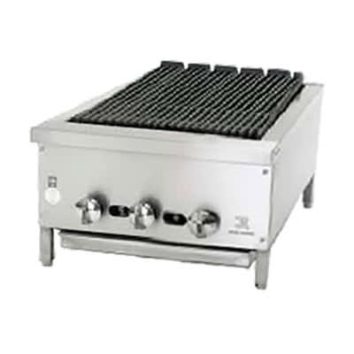 Jade Range JB-18 Supreme 18" Gas Charbroiler w/ Cast Iron Grates, Natural Gas, Stainless Steel, Gas Type: NG