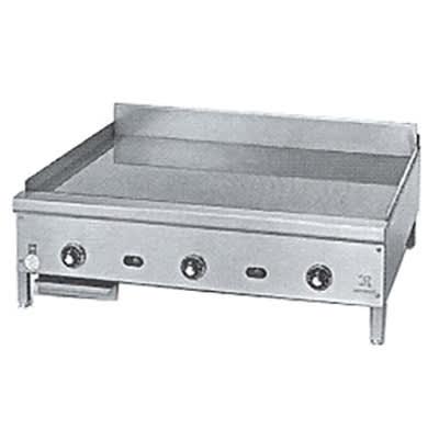 Jade Range JGM-2436 36" Gas Commercial Griddle w/ Manual Controls - 1" Steel Plate, Natural Gas, Stainless Steel, Gas Type: NG