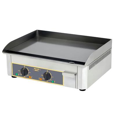 Equipex PSSE-600/1 24" Electric Commercial Griddle w/ Thermostatic Controls - 1" Steel Plate, 120v, Enameled Steel, 23" x 15", Stainless Steel