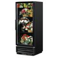 True GDM-12FC-HC~TSL01 1 Section Floral Cooler w/ Swinging Door - Black, 115v | True Refrigeration