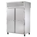 True STA2RPT-2S-2G-HC 52 3/5" 2 Section Pass Thru Refrigerator, (2) Glass Doors, (2) Solid Doors, Left/Right, 115v, Silver | True Refrigeration