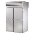 True STR2RRT89-2S-2S Spec Series 68" 2 Section Roll Thru Refrigerator, (4) Left/Right Hinge Solid Doors, 115v, Silver | True Refrigeration