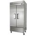 True T-35-HC 39 1/2" 2 Section Reach In Refrigerator, (2) Left/Right Hinge Solid Doors, 115v, 6 PVC Coated Shelves, Silver | True Refrigeration