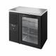 True TBR36-RISZ1-L-B-G-1 36" Bar Refrigerator - 1 Swinging Glass Door, Black, 115v, LED Interior Lighting | True Refrigeration