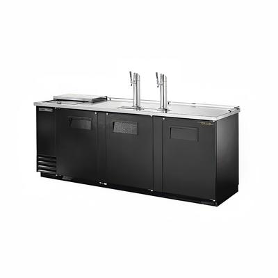 True 90" Kegerator Beer Dispenser - 4 Keg Capacity, 4 Columns, Black, 115v, TDD-4CT-HC