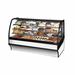 True TDM-R-77-GE/GE-S-W 77 1/4" Full Service Bakery Case w/ Curved Glass - (4) Levels, 115v, Silver | True Refrigeration