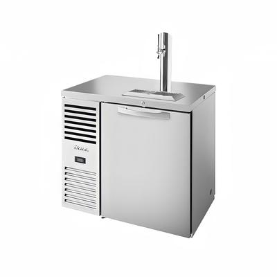 True TDR36-PTSZ1-L-S-S-S-1 36" Kegerator Pass-Thru Commercial Beer Dispenser, 1 Keg Capacity - 1 Column, Stainless, 115v, 1 Column, Stainless Steel