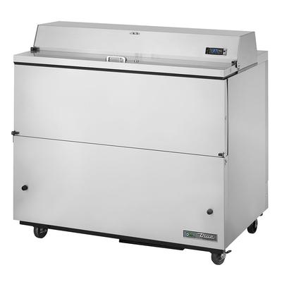 True TMC-49-S-SS-HC Milk Cooler w/ Top & Side Access - (768) Half Pint Carton Capacity, 115v, Silver | True Refrigeration