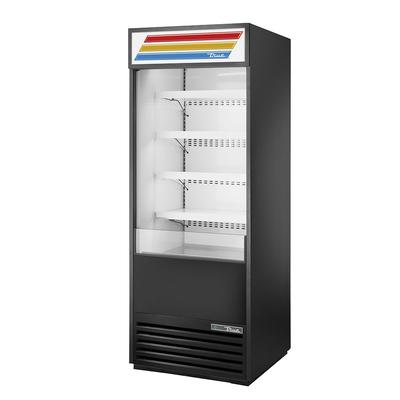 True TOAM-30-HC~TSL01 BLK 30" Vertical Open Air Cooler w/ (5) Levels, Black, 115v, R290 Hydrocarbon Refrigerant, 115 V | True Refrigeration