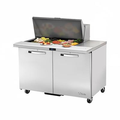 True TSSU-48-15M-B-HC~SPEC3 ADA 48" Spec Series Mega Top Sandwich/Salad Prep Table w/ Refrigerated Base, 115v, Salad Unit, Stainless Steel