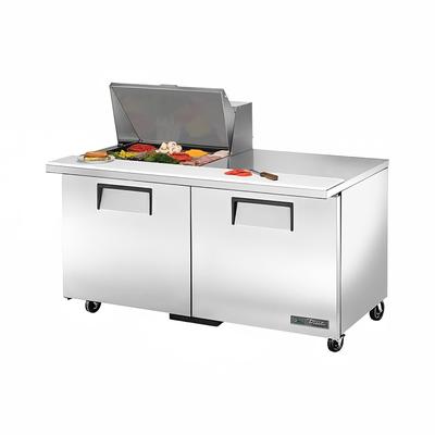 True TSSU-60-12M-B-HC 60" TSSU Series Mega Top Sandwich/Salad Prep Table w/ Refrigerated Base, 115v, Stainless Steel | True Refrigeration