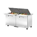 True TSSU-60-24M-B-DS-ST-HC~SPEC3 ADA 60" Dual Side Sandwich/Salad Prep Table w/ Refrigerated Base, 115v, Stainless Steel | True Refrigeration