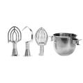 Globe XXACC60-80 Adapter Kit w/ 60-qt Bowl, Hook, Whip, & Beater for SP80 Mixer, Silver