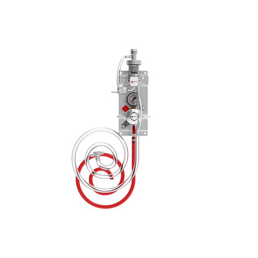 Micro Matic RPK-1-PP Single Gauge Secondary Regulator Panel w/ 3/8" Hoses