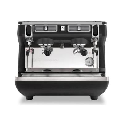 Nuova Simonelli APPIA LIFE COMPACT SEMI 220V Manual Commercial Espresso Machine w/ 2 Groups & 7 1/2 liter Boiler, 208-240v, Black