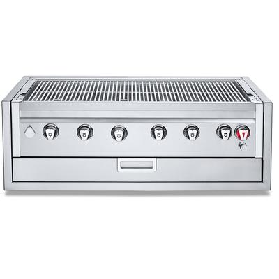 Crown Verity IBI42-GO LP 42" Built In Commercial Outdoor Charbroiler Grill Only w/ 6 Burners - Liquid Propane, Stainless Steel, Gas Type: LP