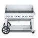 Crown Verity CV-MCB-48WGP-LP 46" Mobile Gas Commercial Outdoor Charbroiler w/ Water Pan, Liquid Propane, Stainless Steel, Gas Type: LP