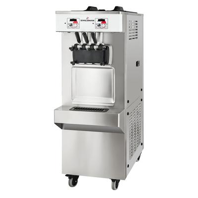 Spaceman 6378-C Soft Serve Ice Cream Machine w/ (2) 15 9/10 qt Flavor Hoppers, 208230v, 1ph, Silver